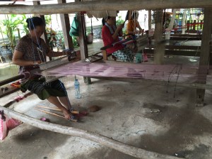 Silk weaving 