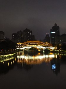 Restaurant on the river in Chengdu