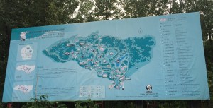 Map of Chengdu Research Base of Giant Panda Breeding