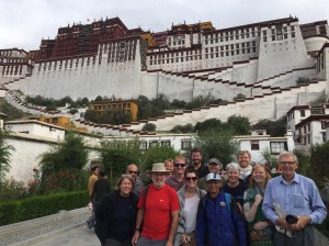 Our group outside The Potala Palace