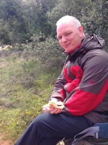 Gerry enjoying lunch