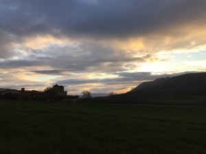 Early morning Villamayor de Monjardin