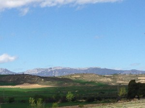 Spectacular scenery on the way to Logrono.