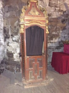 "Bless me father for I have sinned"