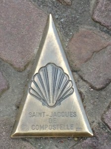 Camino street marker St Jean Pied de Port