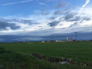 The sky over Santo Domingo de la Calzada