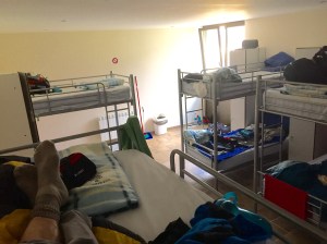 Bunk beds in Valcarlos Aubergue