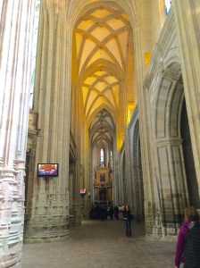 Extremely high vaulted ceilings