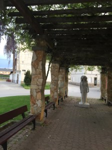 Pretty shaded seating area