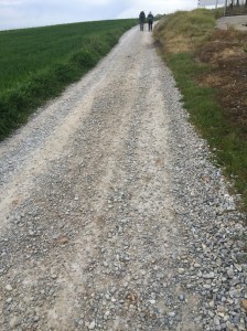 Walking the gravel path