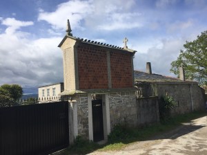 Unusual corn store over doorway