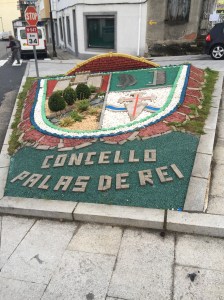 Ornamental stone and plant sign
