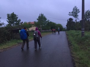 The last few kilometres to Santiago de Compostela